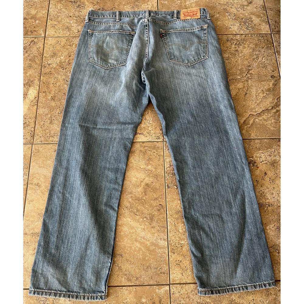 Levis 559 38x30 Relaxed Straight Blue Stone Wash  Denim 100% Cotton - Picture 5 of 10